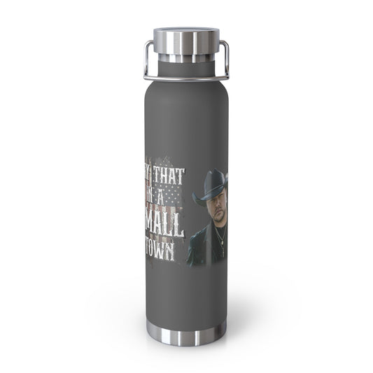 Try that in a small town Jason Aldean Copper Vacuum Insulated Bottle, 22oz - Grey / 22oz