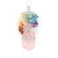 Crystal Column Tree Of Life Winding Pendant Necklace - Pink Crystal
