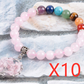 Crystal Beaded Bracelet - Seven chakras 10PCS