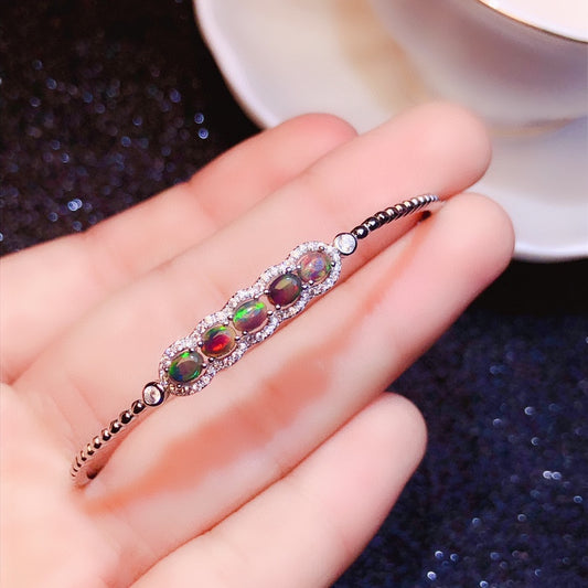 Natural Colorful Black Opal Bracelet Crystals