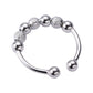Bohemian Rainbow Beads Anxiety Ring Rotate Freely Anti Stress Fidget Spinner Rings For Women Girls Fashion Wedding Jewelry - RI22Y0179-5