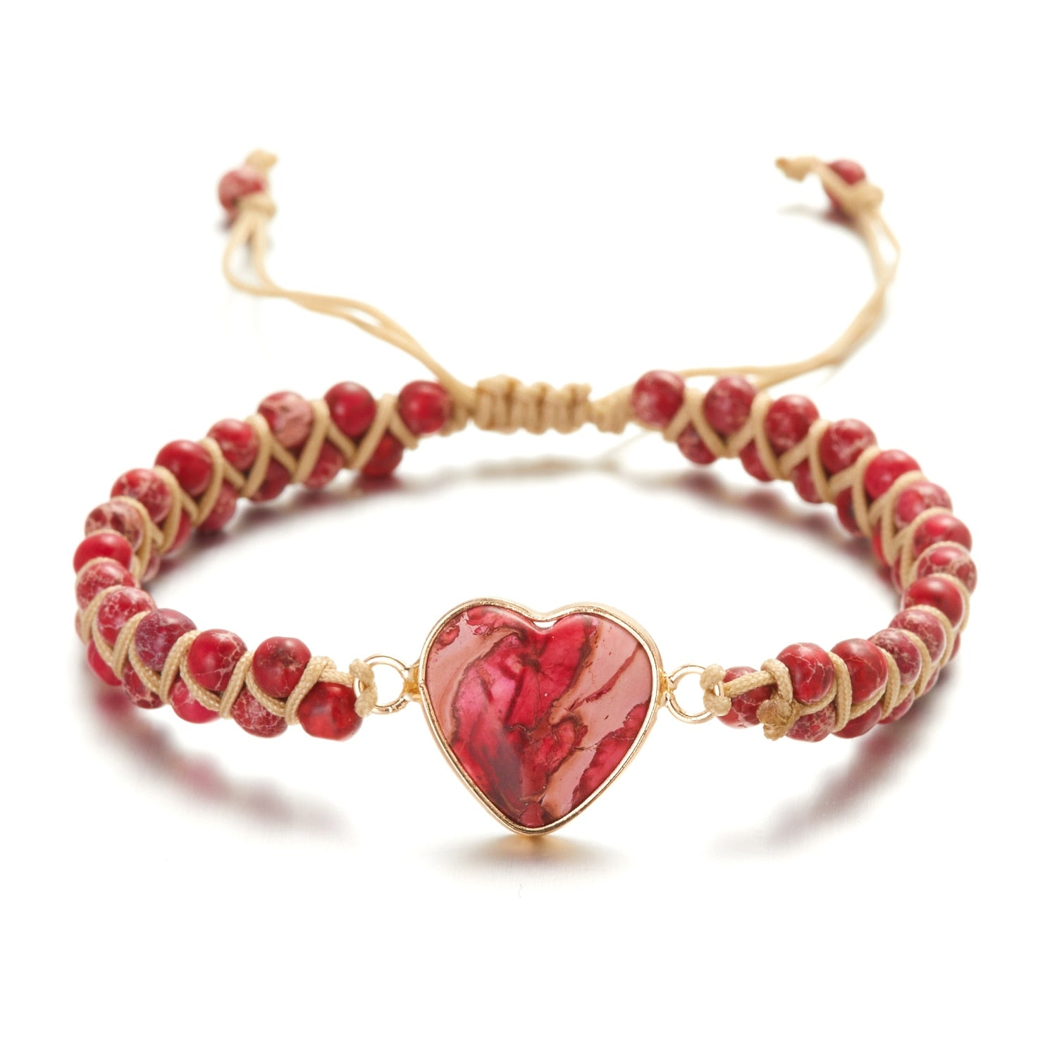 New Fashion Mixed Color Natural Stone Bracelet For Women Men Chakra Heart Wrap Leather Chain Bracelet&Bangle Charm Jewelry