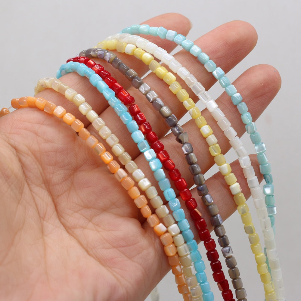 Natural Stone Sea Shell Multi-color Loosely Spaced Beads Can Be Used For DIY Bracelets, Necklaces, Earrings, Jewelry Making