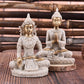 Buddha Statues Sandstone Thailand Buddha Sculpture Fengshui Figurine Home Decor Resin Sitting  Miniature Home Decor Hot