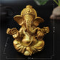 Bronze Color Lord Ganesha Statue Buddha Ornaments Elephant Hindu God Sculpture Figurines Home Office Decoration Buddha Statues - Gold