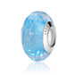 2023 New Original 100% 925 Sterling Silver Glass Bead Wood Stone Murano Flower Charms Fit Pandora Bracelet DIY Women Jewelry - LSM077