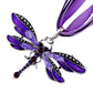 SUMENG New ParagraphWomen Crystal Dragonfly Ribbon Casual Pendant Necklace For Women Ewelry 2023 Gifts - Purple