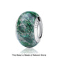 2023 New Original 100% 925 Sterling Silver Glass Bead Wood Stone Murano Flower Charms Fit Pandora Bracelet DIY Women Jewelry - LSM089 Natural Stone