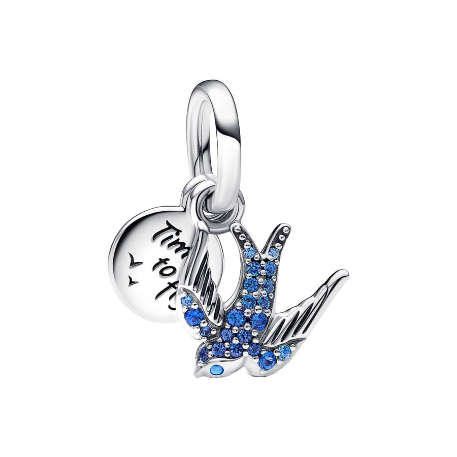 100% 925 Sterling Silver Firefly Charms Evil Eye Hot Air Balloon Blue Charms Fit Pandora Original Bracelet DIY Jewelry Making - CMS1806