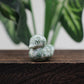 1.2 Inch Cute Duck Statue Crafts Home Decor Reiki Healing Crystal Carved Gemstone Figurine Opalite Quartz Small Animal Kid Gifts - Green Jade