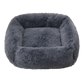 Comfortable Dog Bed Sleeping Pad Soft Cat Bed Square Pillow Bed Fluffy Plush Puppy Cushion Pet Supplies - Dark gray / XL 75x65cm