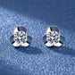 925 Sterling Silver Jewelry Women Fashion Cute Tiny Clear Crystal CZ Stud Earrings Gift for Girls Teens Lady - ED093