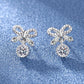 925 Sterling Silver Jewelry Women Fashion Cute Tiny Clear Crystal CZ Stud Earrings Gift for Girls Teens Lady - ED070