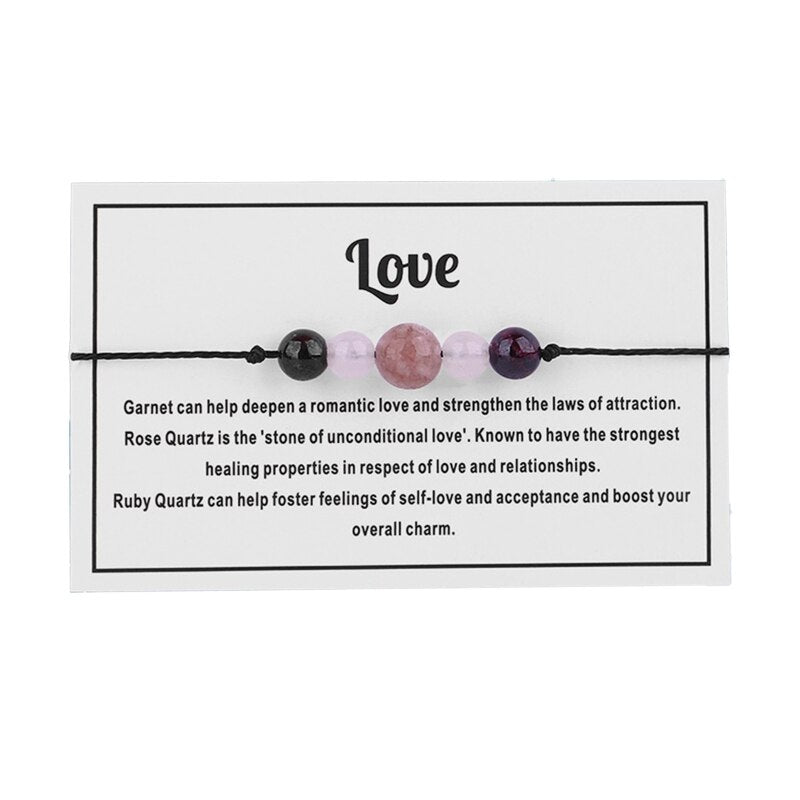 7 Chakra Bracelet Natural Gemstone Yoga Beads Reiki Healing Crystal Beaded Stone Stretch Bracelet Inspirational Charm - 11JJ104137-2