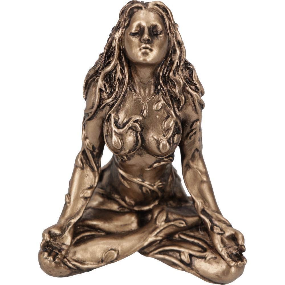 Mother Earth Statue Mini Gaia Fairy Decorative Buddha Statue Decorative Figurines Goddess Healing Chakra Meditation Home Decor