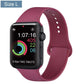 Silicone Bracelet Band For Apple Watch Strap 8 7 6 5 4 3 2 SE 42MM 38MM 44MM 40MM Strap For iWatch 41MM 45MM Smart Watch correa - Size L Wine Red / 38mm 40mm 41mm - Size L Wine Red / 42mm 44mm 45mm