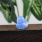 1.2 Inch Cute Duck Statue Crafts Home Decor Reiki Healing Crystal Carved Gemstone Figurine Opalite Quartz Small Animal Kid Gifts - Blue Opalite
