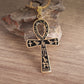 Saint St. Benedict Jesus Cross Pendant Necklace Men and Women Religious Christian Catholic Amulet Stainless Steel Jewelry - AL18762-Gold