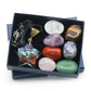 Chakra Yoga Reiki Stone Set for Healing Meditation Natural Crystal Stones Quartz Gemstones Necklace Collection Home Decor Craft - 7-7Pcs