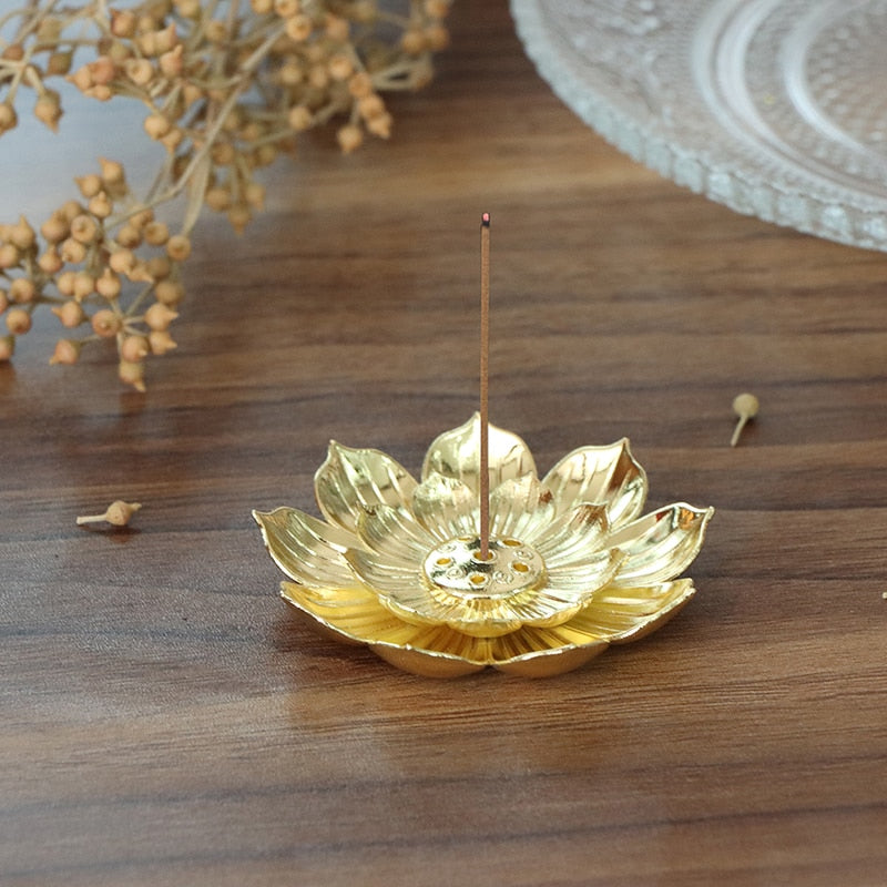 1pc Flower Incense Burners Arabic Incense Stick Holder Zen Ornaments for Home Living Room Aromatherapy Cone Censer Ramadan