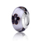 2023 New Original 100% 925 Sterling Silver Glass Bead Wood Stone Murano Flower Charms Fit Pandora Bracelet DIY Women Jewelry - LSM034