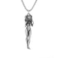 Magic Witch Necklace Women\\'s Vintage Blood Pack Removable Witch Wand Pendant Cosplay Jewelry Couple New Lover Gift - AL4568-Silver