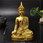 Thailand Buddha Statues Home Decoration Bronze Color Resin Crafts Meditation Buddha Sculpture Feng Shui Figurines Ornaments - Gold2