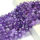 Fine 100% Natural Stone Faceted Amethyst Purple Round Gemstone Spacer Beads For Jewelry Making  DIY Bracelet Necklace 6/8/10MM - amethyst / 6mm 29-31pcs - amethyst / 8mm 21-23pcs - amethyst / 10mm 17-19pcs