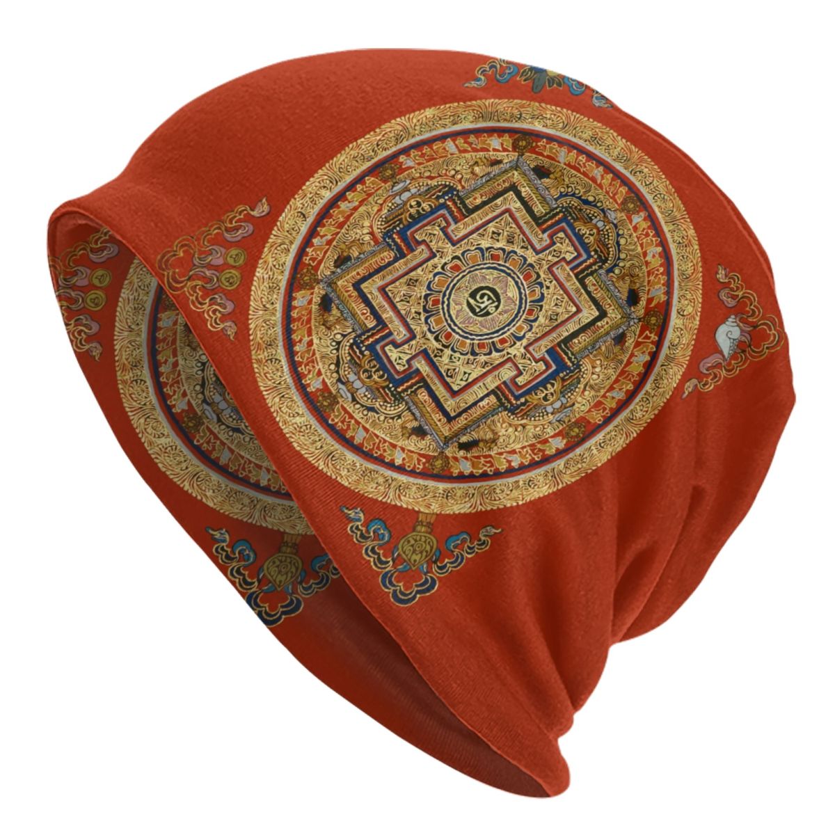 Buddha Meditation Spiritual Bonnet Hats Street Knitting Hat Autumn Winter Warm Buddhism Buddhist Mandala Skullies Beanies Caps