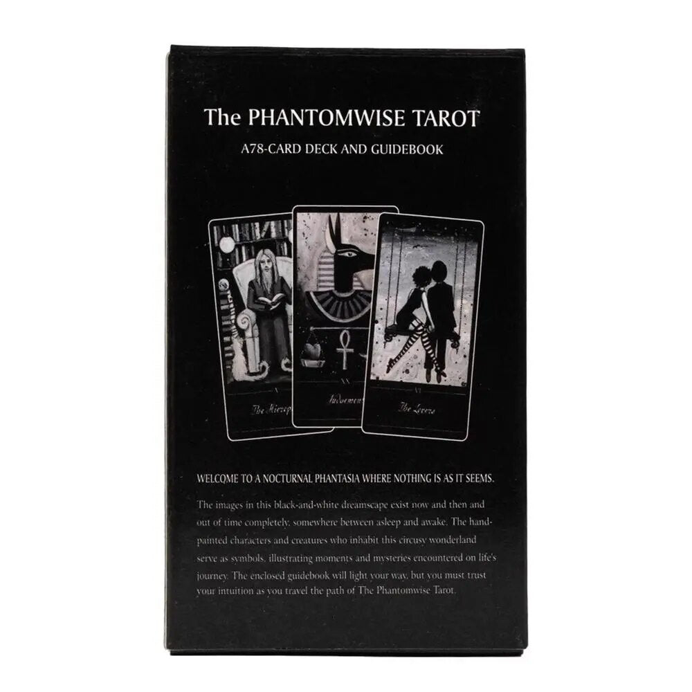 78pcs The Phantomwise Tarot Cards All English Portable Vivid Tarot Deck For Beginners Family Deck Game Tarot Enthusiasts