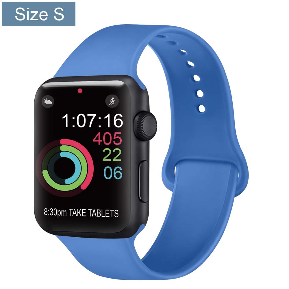Silicone Bracelet Band For Apple Watch Strap 8 7 6 5 4 3 2 SE 42MM 38MM 44MM 40MM Strap For iWatch 41MM 45MM Smart Watch correa