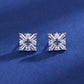 925 Sterling Silver Jewelry Women Fashion Cute Tiny Clear Crystal CZ Stud Earrings Gift for Girls Teens Lady - ED136