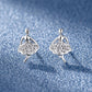 925 Sterling Silver Jewelry Women Fashion Cute Tiny Clear Crystal CZ Stud Earrings Gift for Girls Teens Lady - ED076