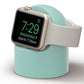 Silicone Charger Stand For Apple Watch Series 7/6/SE/5/4/3/2/1 Desk Holder Bracket For iWatch (45/44/42/41/40/38mm)  Accessories - Mint Green stand