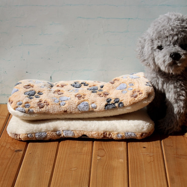 Flannel Pet Mat Dog Bed Cat Bed Thicken Sleeping Mat Dog Blanket Mat For Puppy Kitten Pet Dog Bed for Small Large Dogs Pet Rug - Type 12 / 80x57cm
