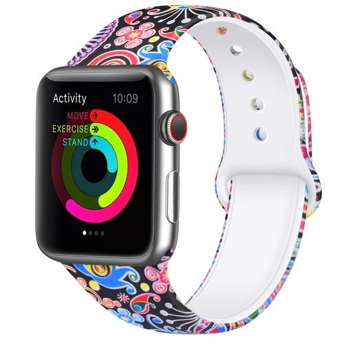 Silicone Band For Apple Watch Strap 45mm 41mm 44mm 40mm 42mm 38mm Pattern Printed Watchband For iWatch 8 7 6 5 4 3 2 Se Bracelet - China / fireworks / 38mm 40mm 41mm|S-M - China / fireworks / 42mm 44mm 45mm|S-M - China / fireworks / 38mm 40mm 41mm|M-L - China / fireworks / 42mm 44mm 45mm|M-L