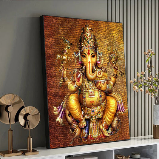 God Lord Ganesha Ganpati Canvas Painting Wall Art Hinduism Ganapati Ganesh Poster And Prints For Living Room Home Decor Cuadros