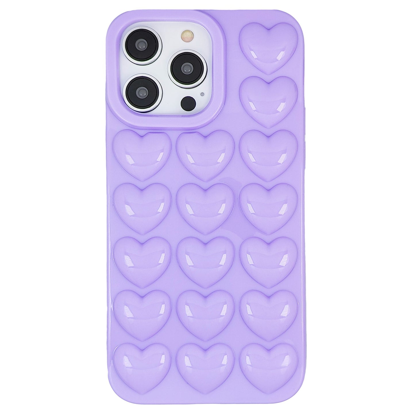 for iPhone 14 13 Pro Max Plus Mini Case 3D Bubble Pop Heart Super Cute Girly for Women Soft Cover Baby Pink Lavender Black Clear - For iPhone 14Pro Max / Purple / China - For iPhone 14 Pro / Purple / China - For iPhone 14 Plus / Purple / China - For iPhone 14 / Purple / China - For iPhone 13Pro Max / Purple / China - For iPhone 13 Pro / Purple / China - For iPhone 13 / Purple / China - For iPhone 13 Mini / Purple / China - For iPhone 14Pro Max / Purple / United States - For iPhone 14 Pro / Pu...