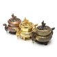 1pc Vintage Design Tibetan Style Mini Alloy Bronze Incense Burner Censer Metal Craft Home Decor Buddhist Living Room Supplies