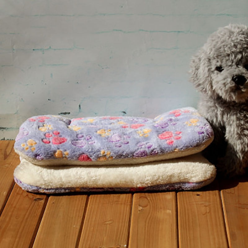 Flannel Pet Mat Dog Bed Cat Bed Thicken Sleeping Mat Dog Blanket Mat For Puppy Kitten Pet Dog Bed for Small Large Dogs Pet Rug - Type 13 / 47x33cm
