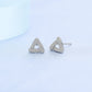 925 Sterling Silver Jewelry Women Fashion Cute Tiny Clear Crystal CZ Stud Earrings Gift for Girls Teens Lady - ED046