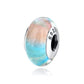2023 New Original 100% 925 Sterling Silver Glass Bead Wood Stone Murano Flower Charms Fit Pandora Bracelet DIY Women Jewelry - LSM122
