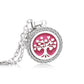Crystal Aromatherapy Necklace Tree Flower Essential Oils Diffuser Jewelry Women Locket Aroma Diffuser Perfume Pendant Necklace - 8