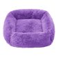 Comfortable Dog Bed Sleeping Pad Soft Cat Bed Square Pillow Bed Fluffy Plush Puppy Cushion Pet Supplies - Purple / XXL 85x75cm