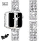 For Apple Watch Bands 45mm 41mm 40mm 42mm 44mm Women Glitter Metal Strap Diamond Protective Case iWatch Series 8 7 6 5 4 3 2 SE - Silver / For iwatch 321 38mm - Silver / For iwatch654SE 40mm - Silver / For iwatch 321 42mm - Silver / For iwatch654SE 44mm - Silver / For iwatch 8 7 45mm - Silver / For iwatch 8 7 41mm