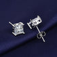 925 Sterling Silver Jewelry Women Fashion Cute Tiny Clear Crystal CZ Stud Earrings Gift for Girls Teens Lady - XL001