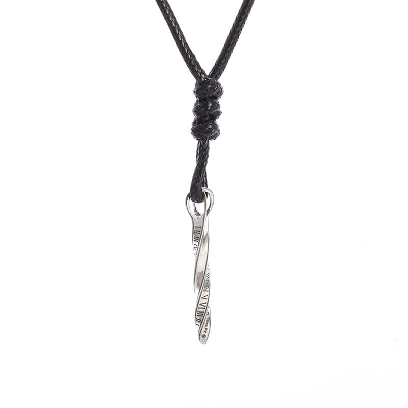 Magic Witch Necklace Women\\'s Vintage Blood Pack Removable Witch Wand Pendant Cosplay Jewelry Couple New Lover Gift - AL19530-Silver