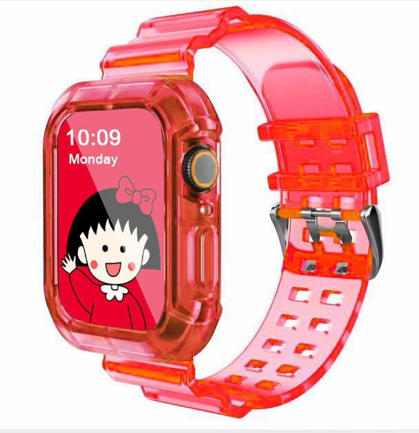 45MM Transparent Silicone Strap for Apple Watch Series 7 6 5 4 3 2 1 Band 40mm 44mm for Iwatch 7 41MM Waterproof Strap 38mm 42mm - China / Transparent red / 38MM - United States / Transparent red / 38MM - China / Transparent red / 40MM-41MM - United States / Transparent red / 40MM-41MM - China / Transparent red / 42MM - United States / Transparent red / 42MM - China / Transparent red / 44MM-45MM - United States / Transparent red / 44MM-45MM