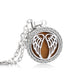 Crystal Aromatherapy Necklace Tree Flower Essential Oils Diffuser Jewelry Women Locket Aroma Diffuser Perfume Pendant Necklace - 14