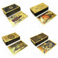 Gold Foil Tarot Cards Gold Plastic Divination 1 Deck 78 Cards Oracle Deck Witch Board Game With Guide Book L752